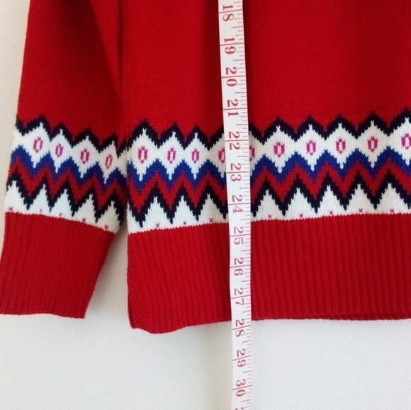 CHARTER Club Cable Yoke Knit Activewear Crew neck Pullover Size L - Picture 14 of 14